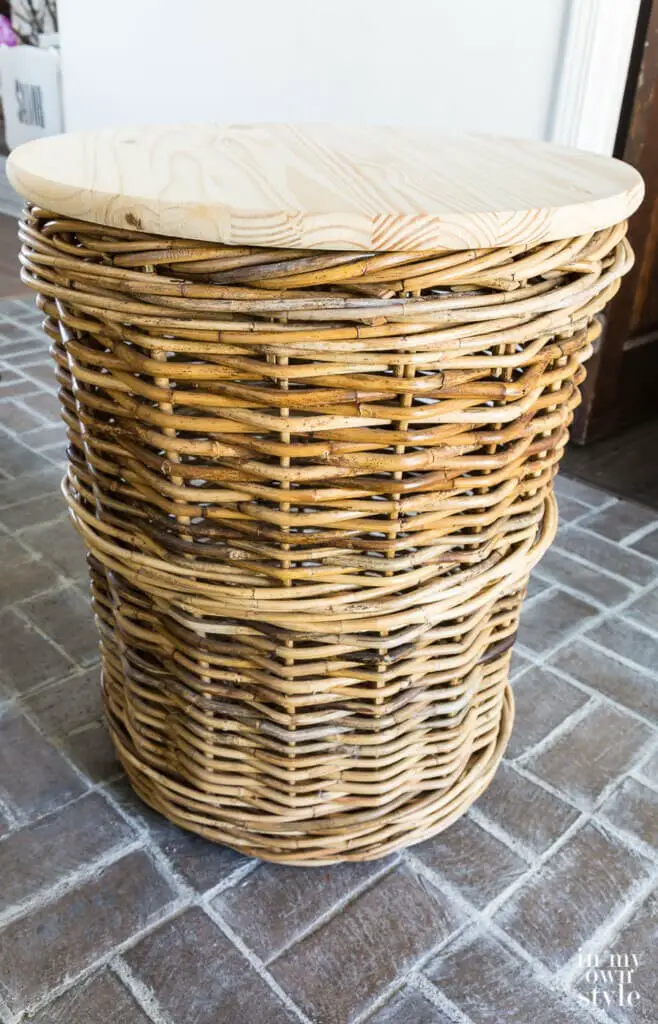 Coffee Table with Hollow Wicker