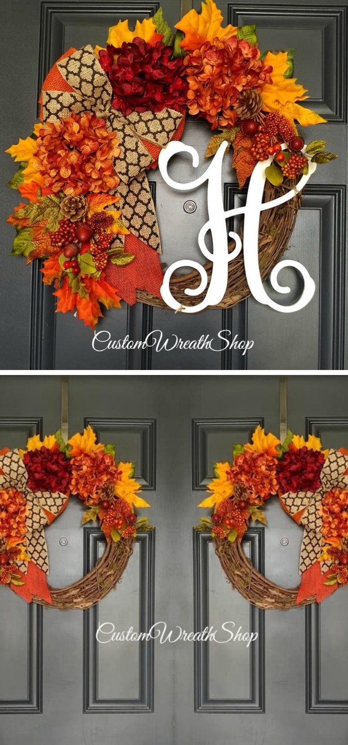 Rustic Monogram Wreath