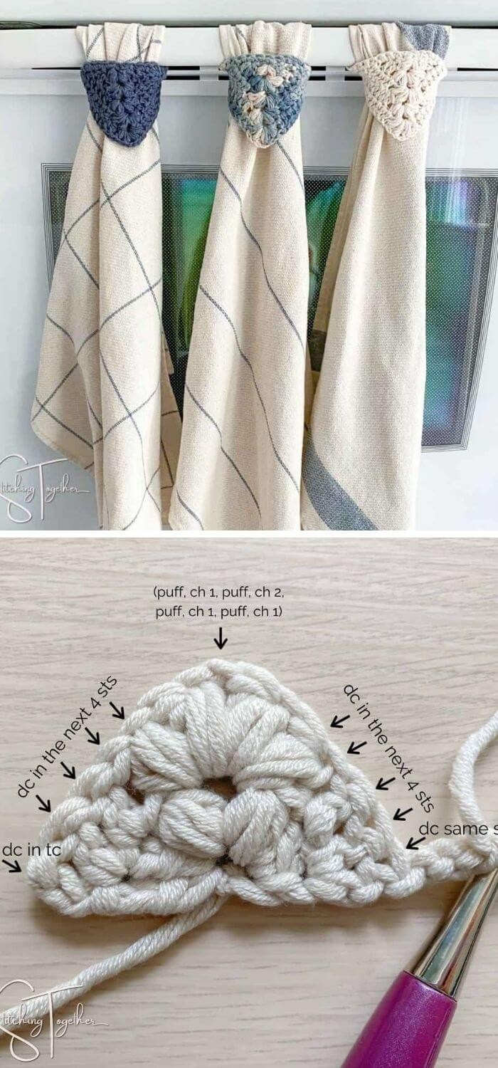 Modern kitchen towel topper