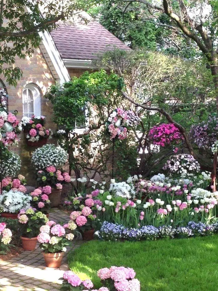 Paths in Cottage Style Garden Ideas