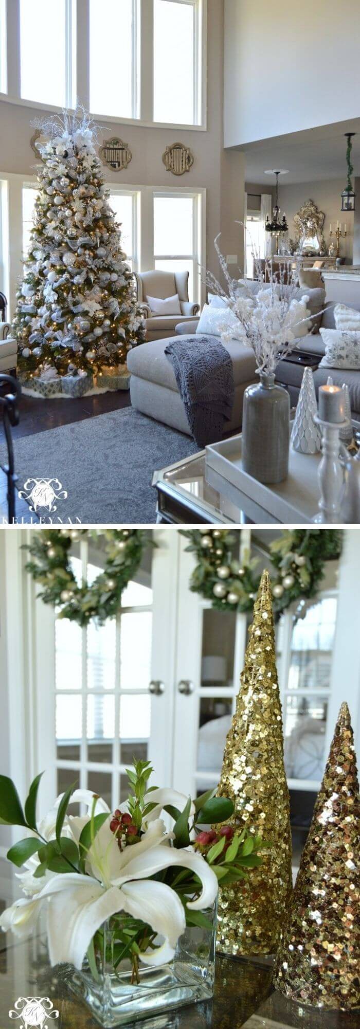 Christmas formal living room