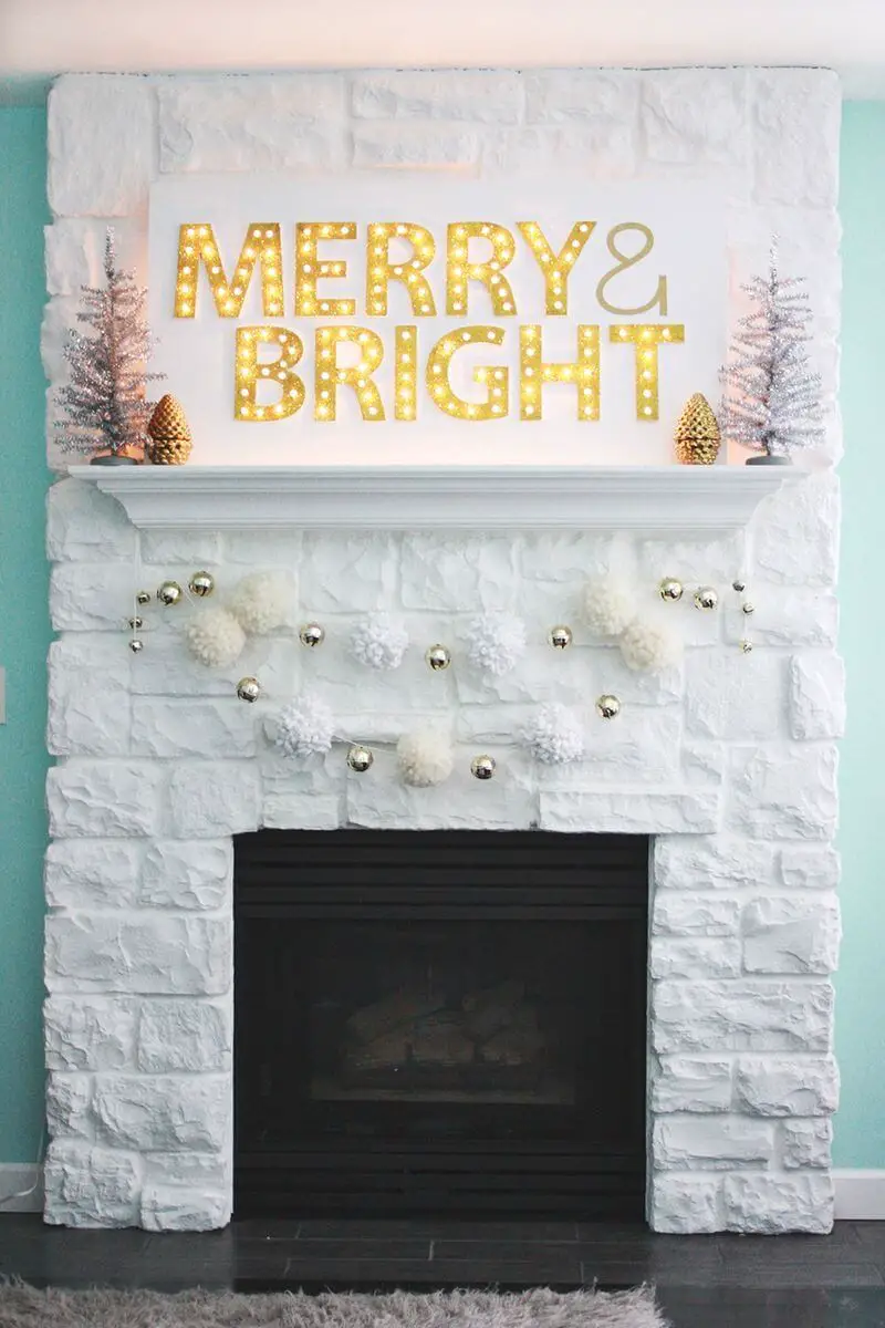 Light up the mantel