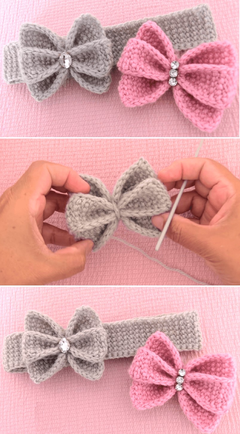 Butterfly stitch Crochet Headband