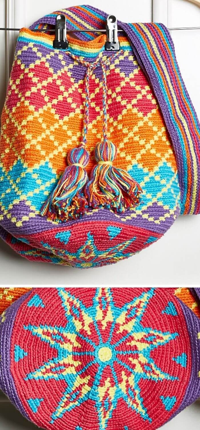 Wayuu clutch mochila