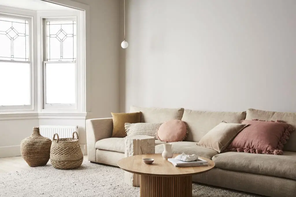 Bring A Monochrome Look with Beige Cushions