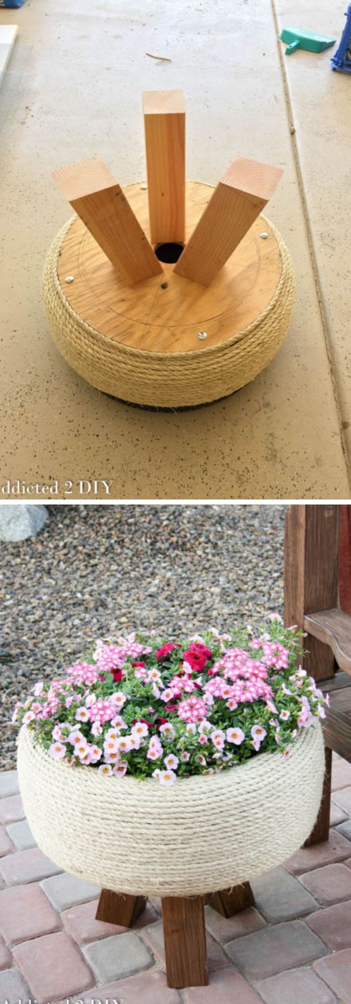 Tire planter ideas