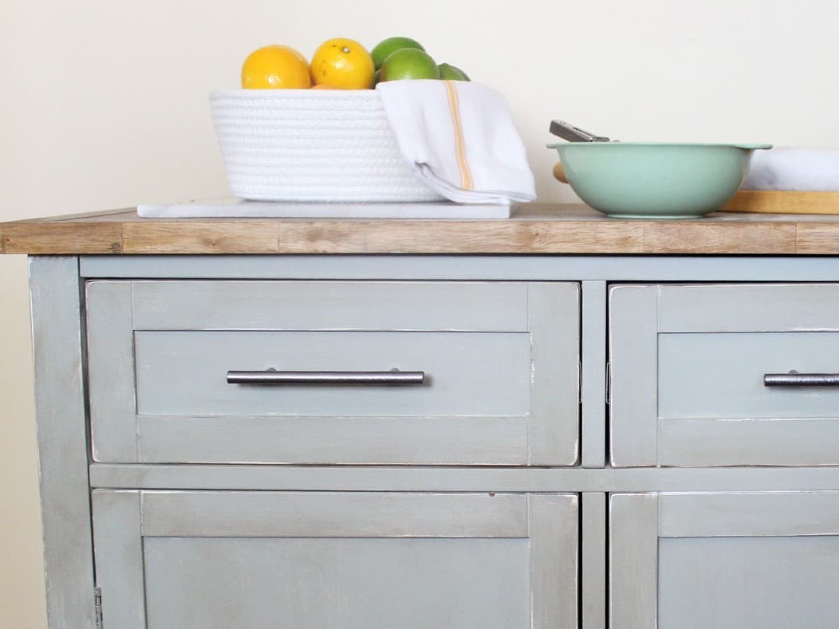 Rustic Distressed Painted Dresser Idea