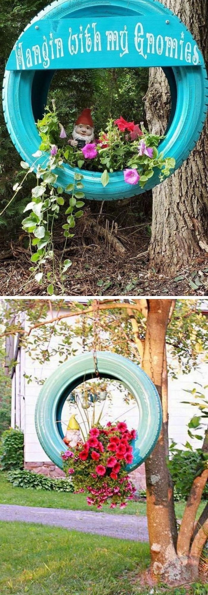 Tire planter ideas