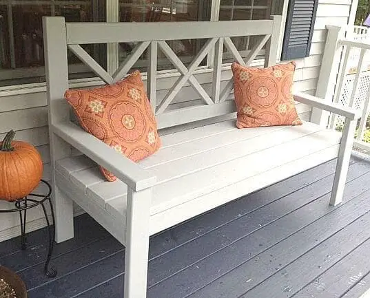 Large farm-style garden bench