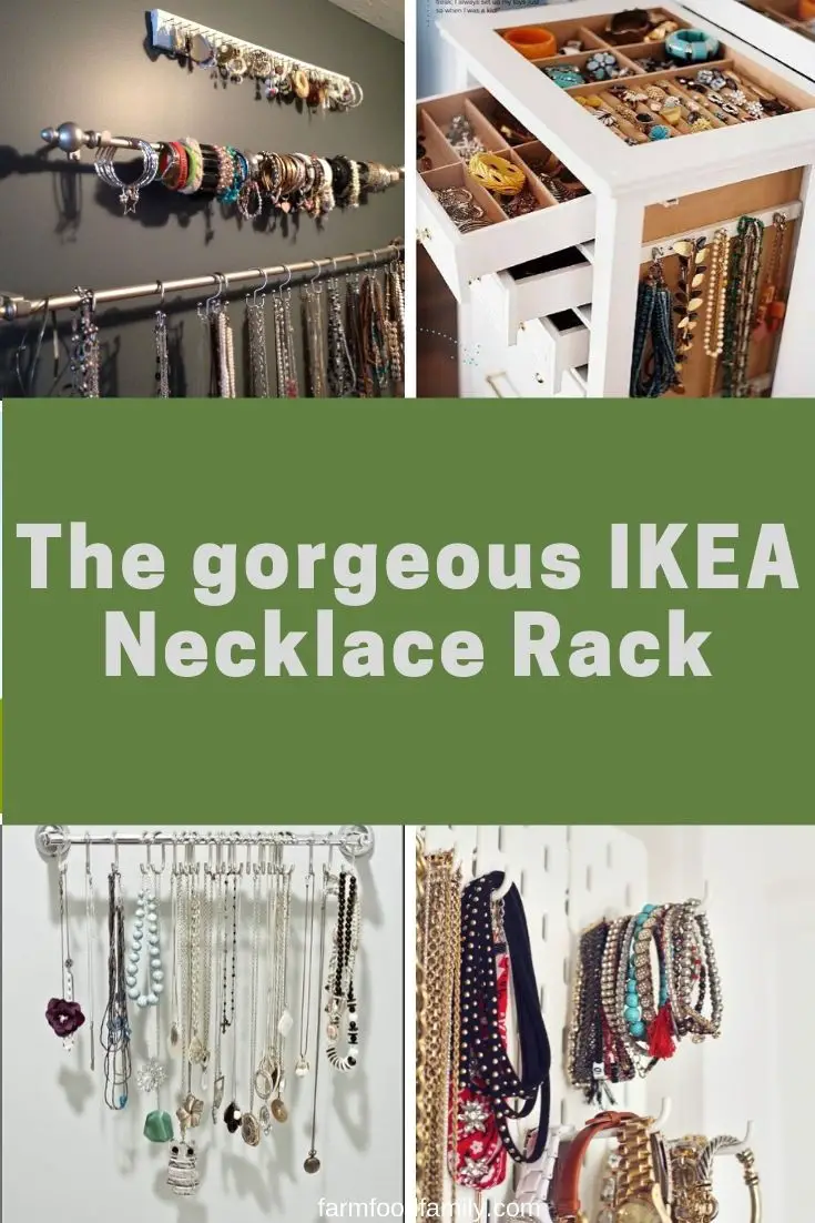 The gorgeous IKEA Necklace Rack