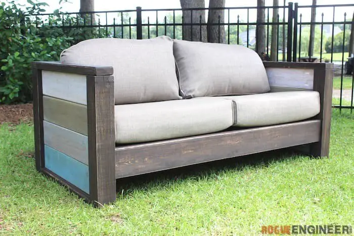 DIY Wood Plank Couch