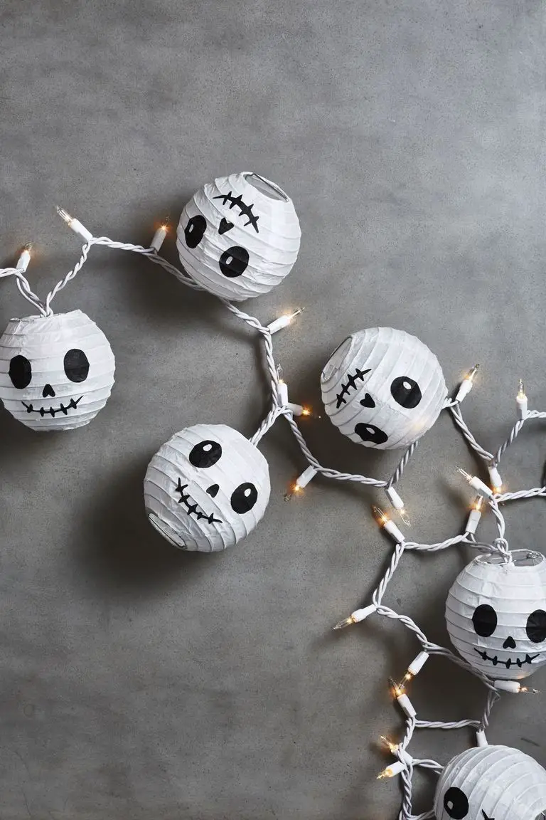 Skull paper lantern