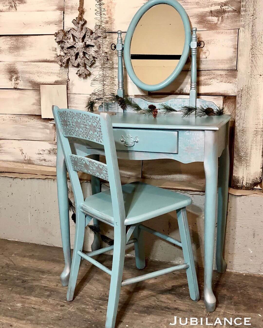 Vintage makeup vanity