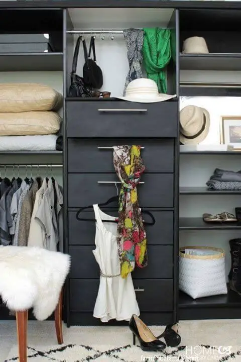 Streamline basement closet