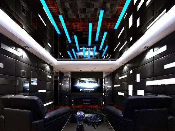 Hyperspace themed man cave