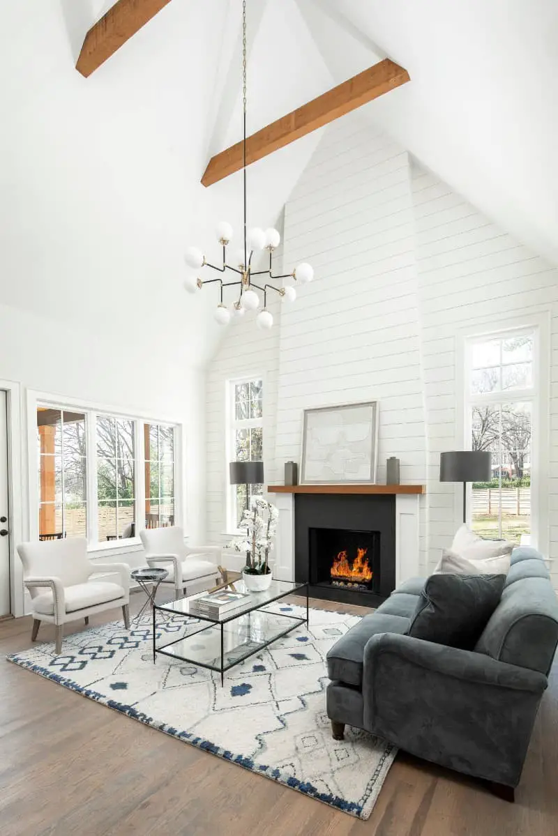 Modern farmhouse fireplace ideas.