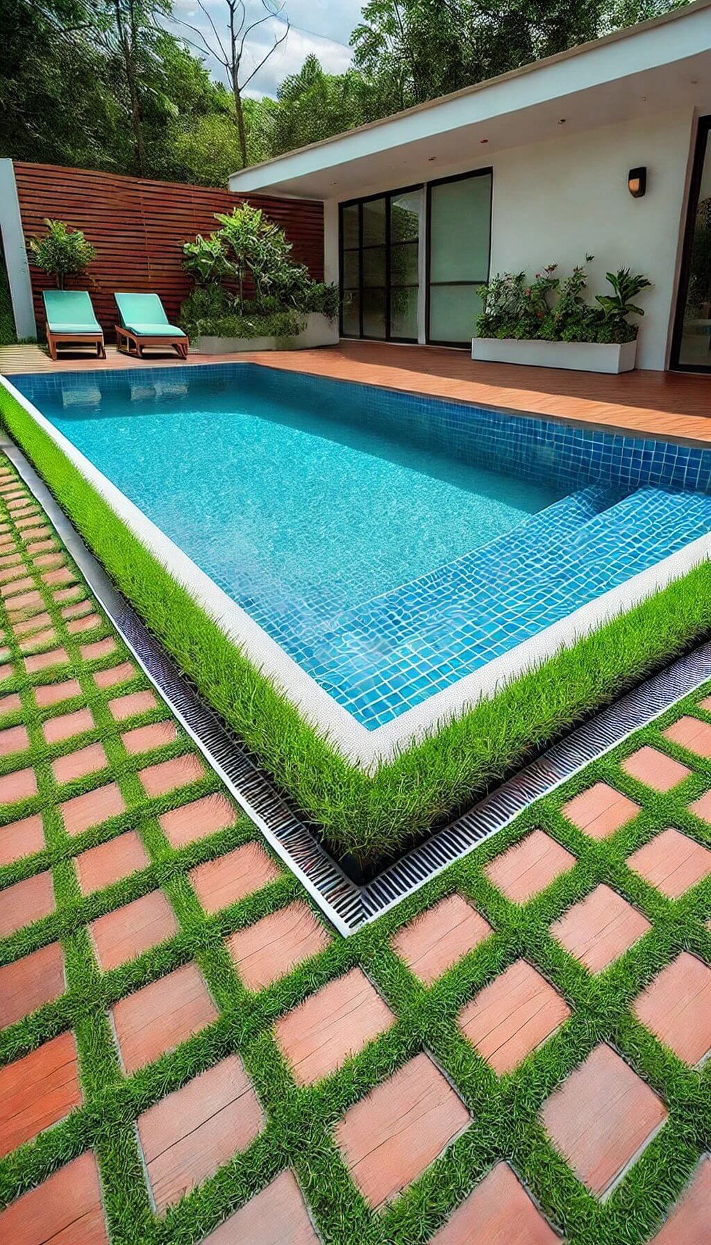 Brick and Grass Combination