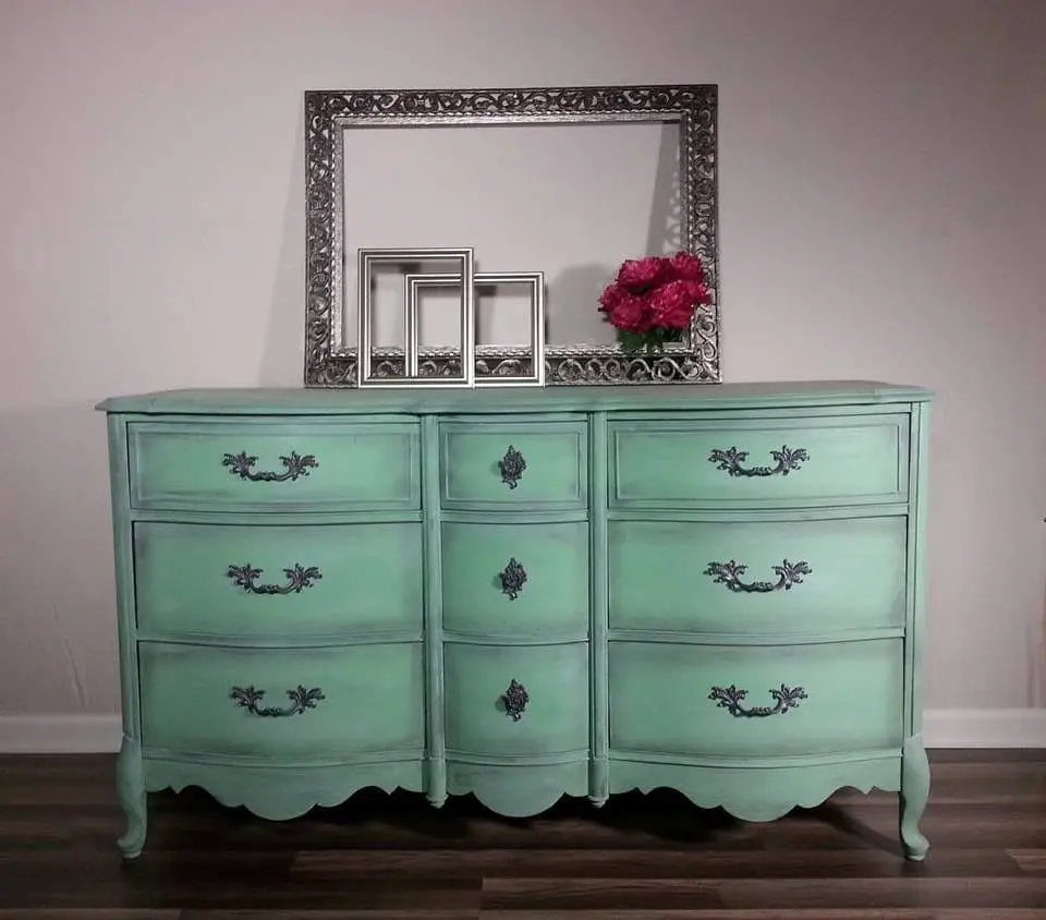 Mint Green Painted Dresser