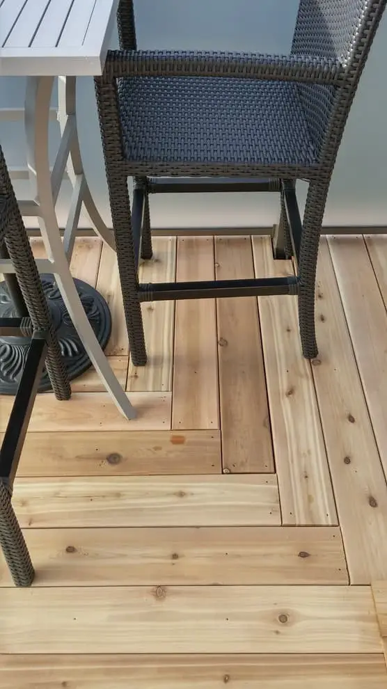 Parquet or basketweave decks