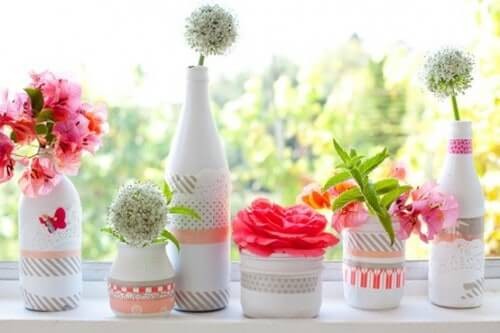 Washi Tape Vases