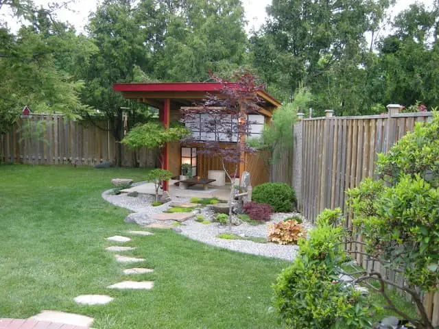 Cutting a Corner in the Yard Garden