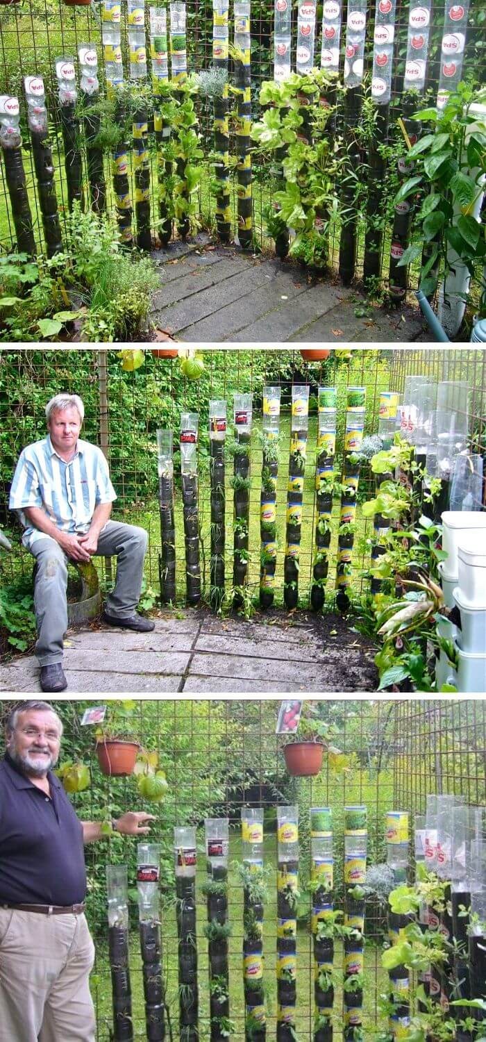 Plastic Bottle Tower Gardening