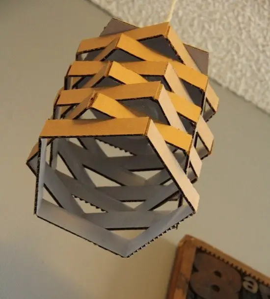 Cardboard lamp shades