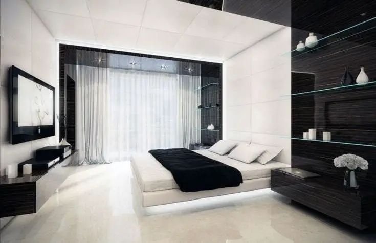 Black and white bedroom ideas for couples