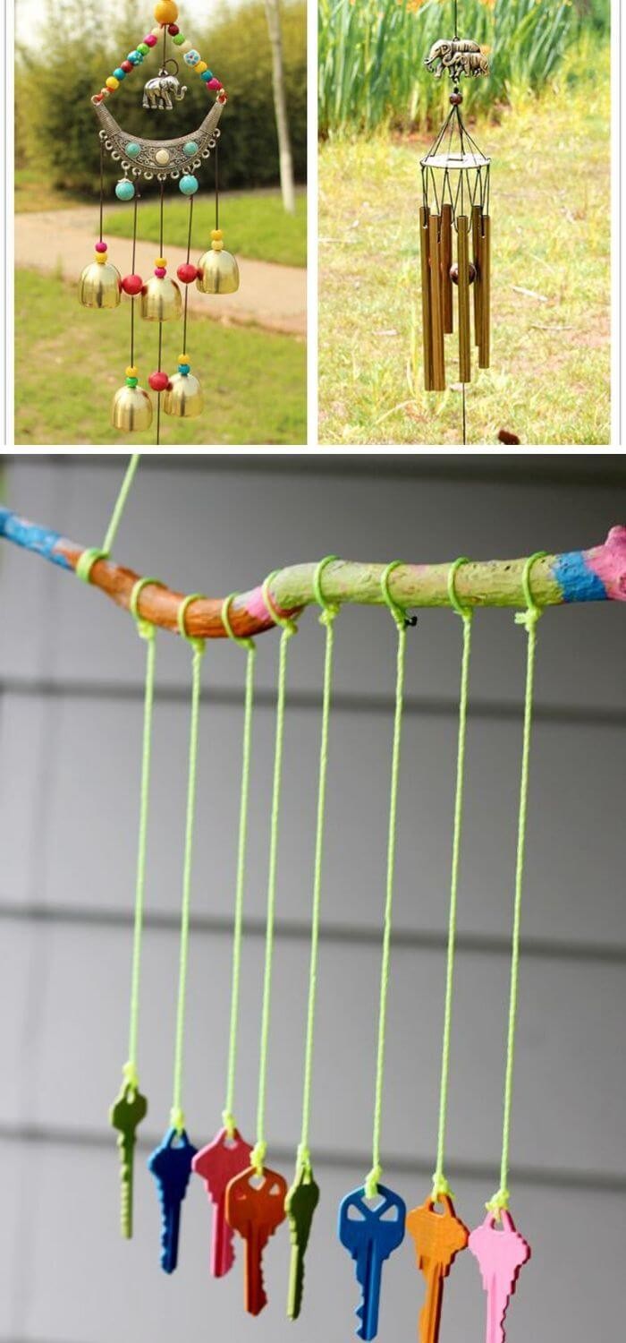 A Backyard with Wind Chimes