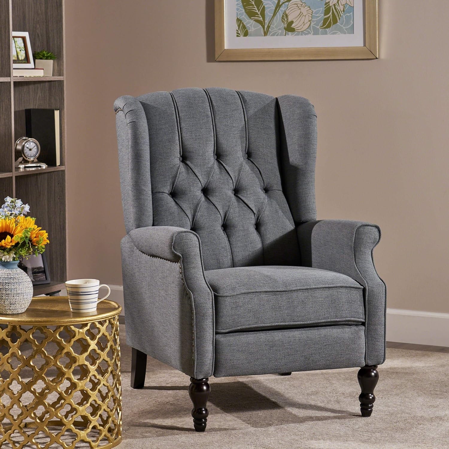 GDF Studio Tufted Recliner Sofa