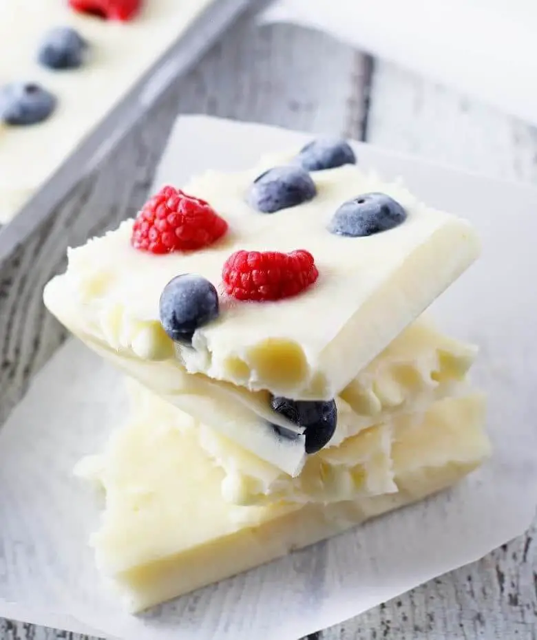 Red, White and Blue Frozen Yogurt