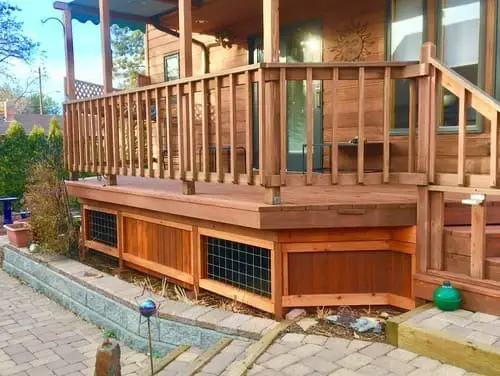 Cedar deck skirting ideas