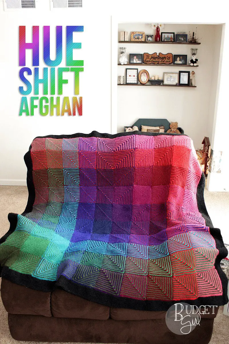 Hue Shift Afghan Pattern