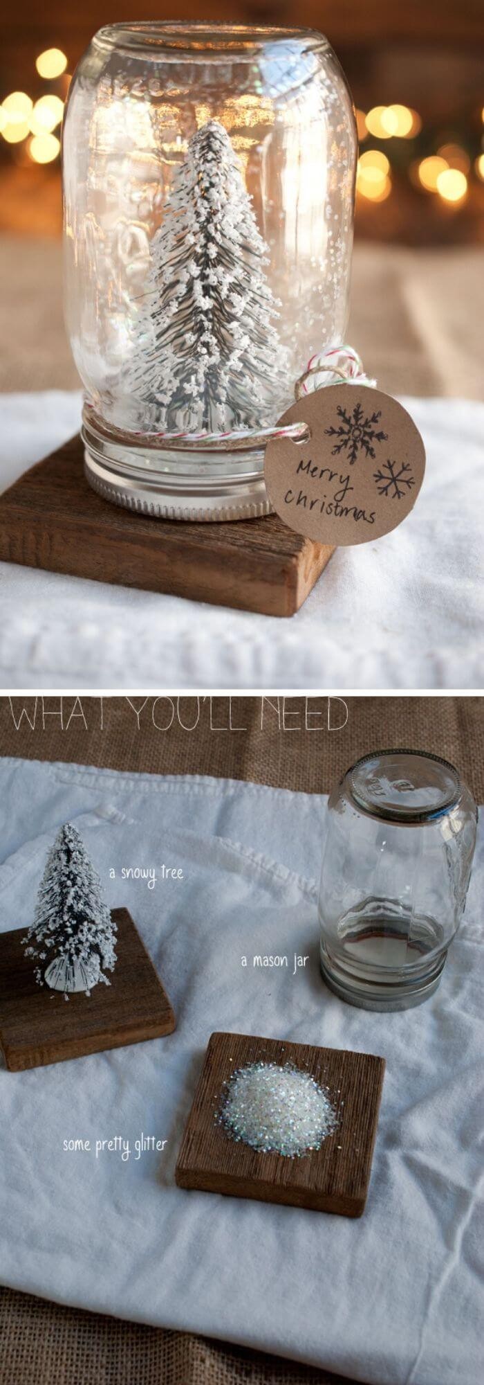 #12. The frosty Mason jar lanterns