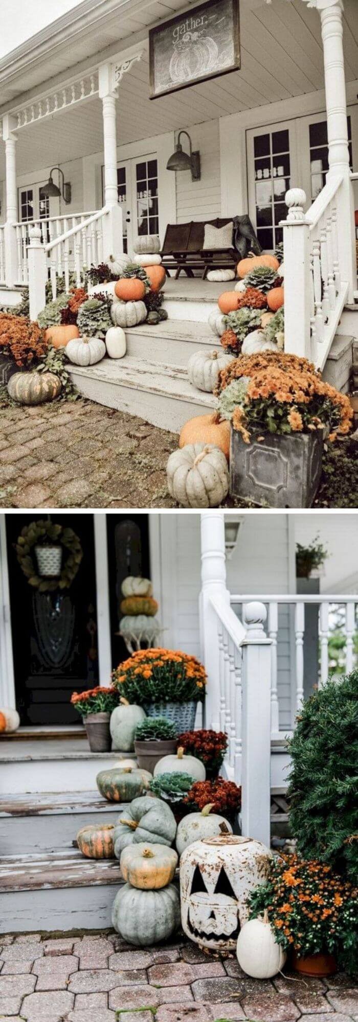 Fall porch