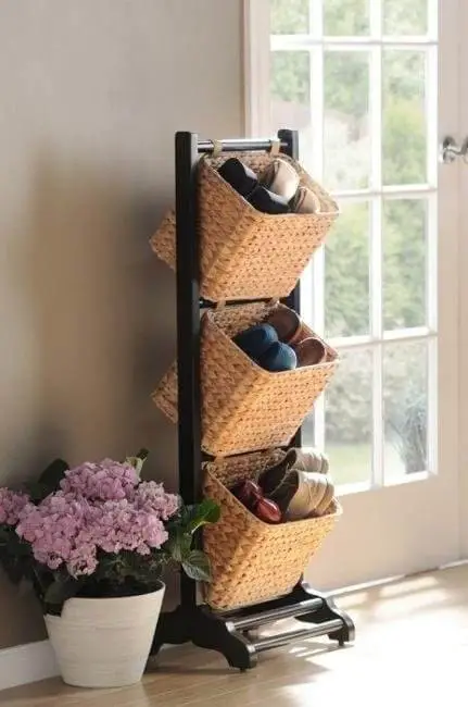 #25. Shoe Hanging Baskets