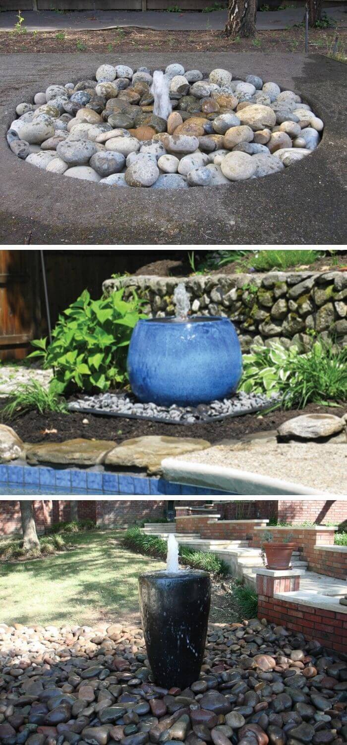 DIY Disappearing Water Fountain