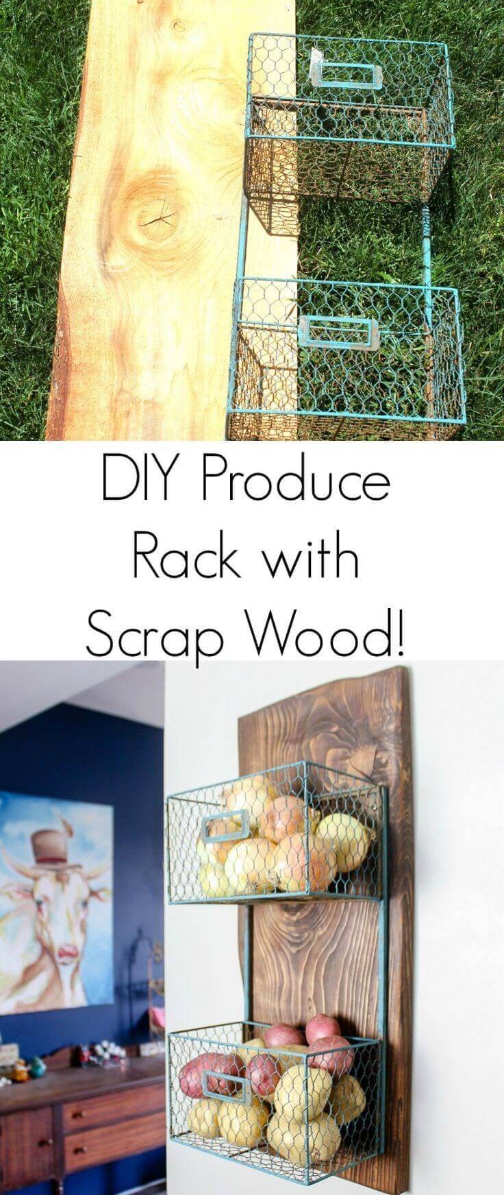 DIY Rack with Scrap Wood