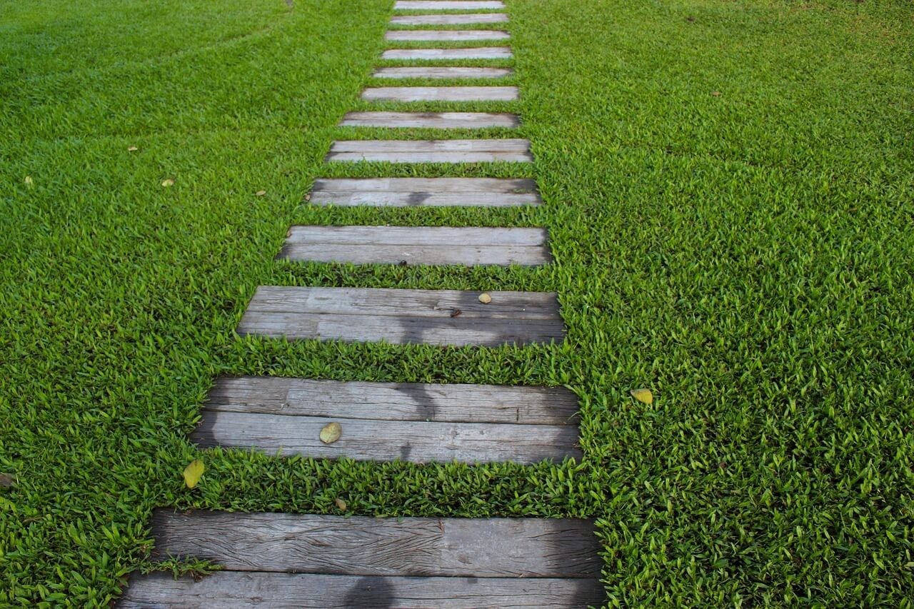 Wooden Garden Path