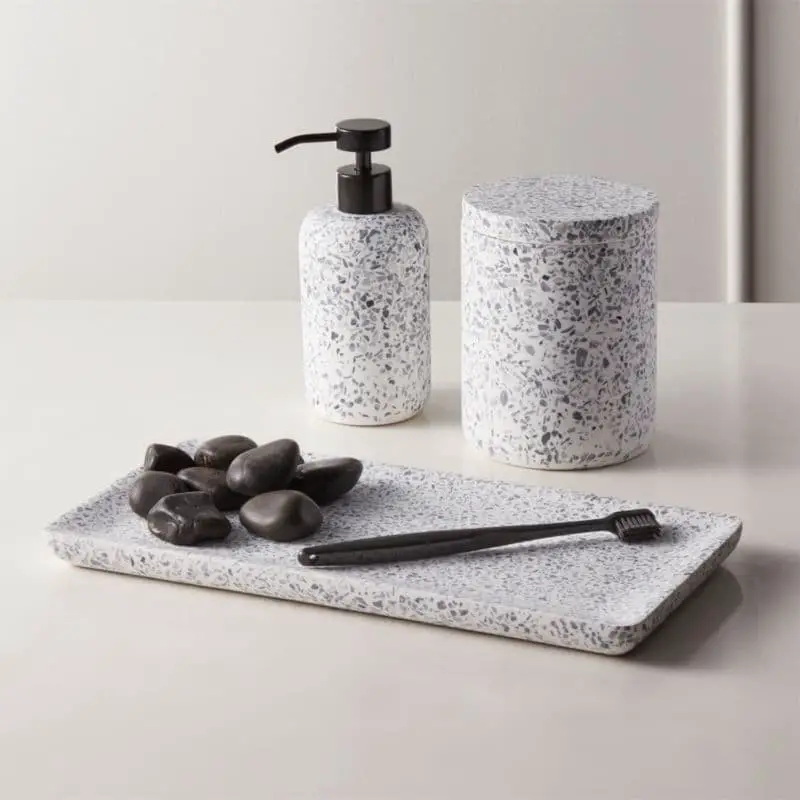 Terrazzo is a classic option.