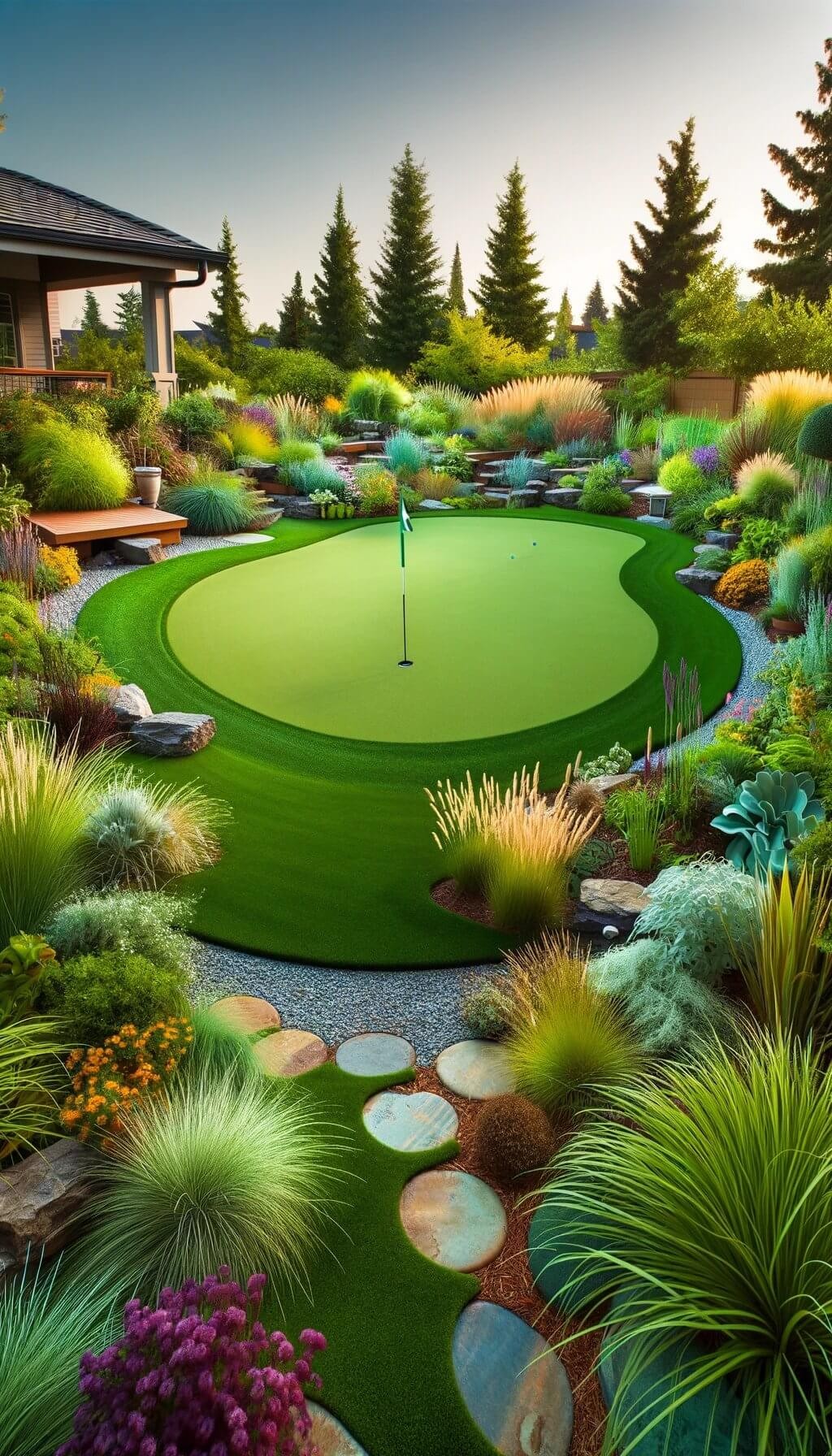 Mini Golf-Themed Putting Greens