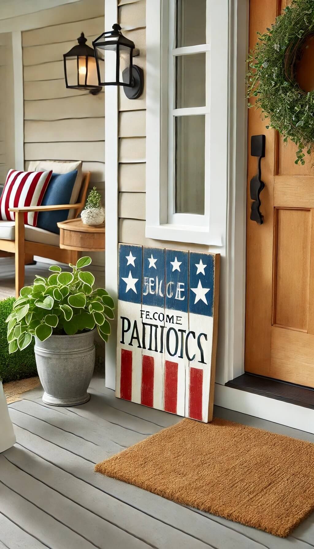 4th of July Porch Sign