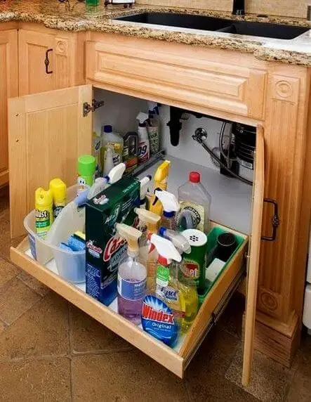 7). Trolleys inside the cabinets