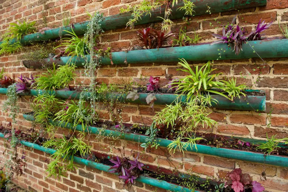 Copper vertical garden