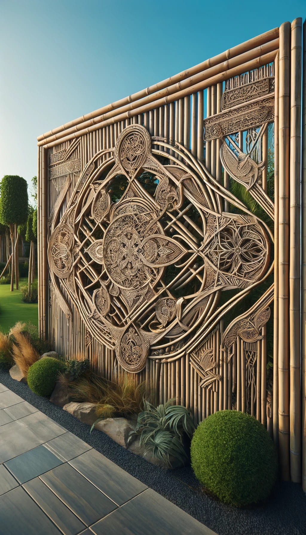 Decorative Bamboo Fence