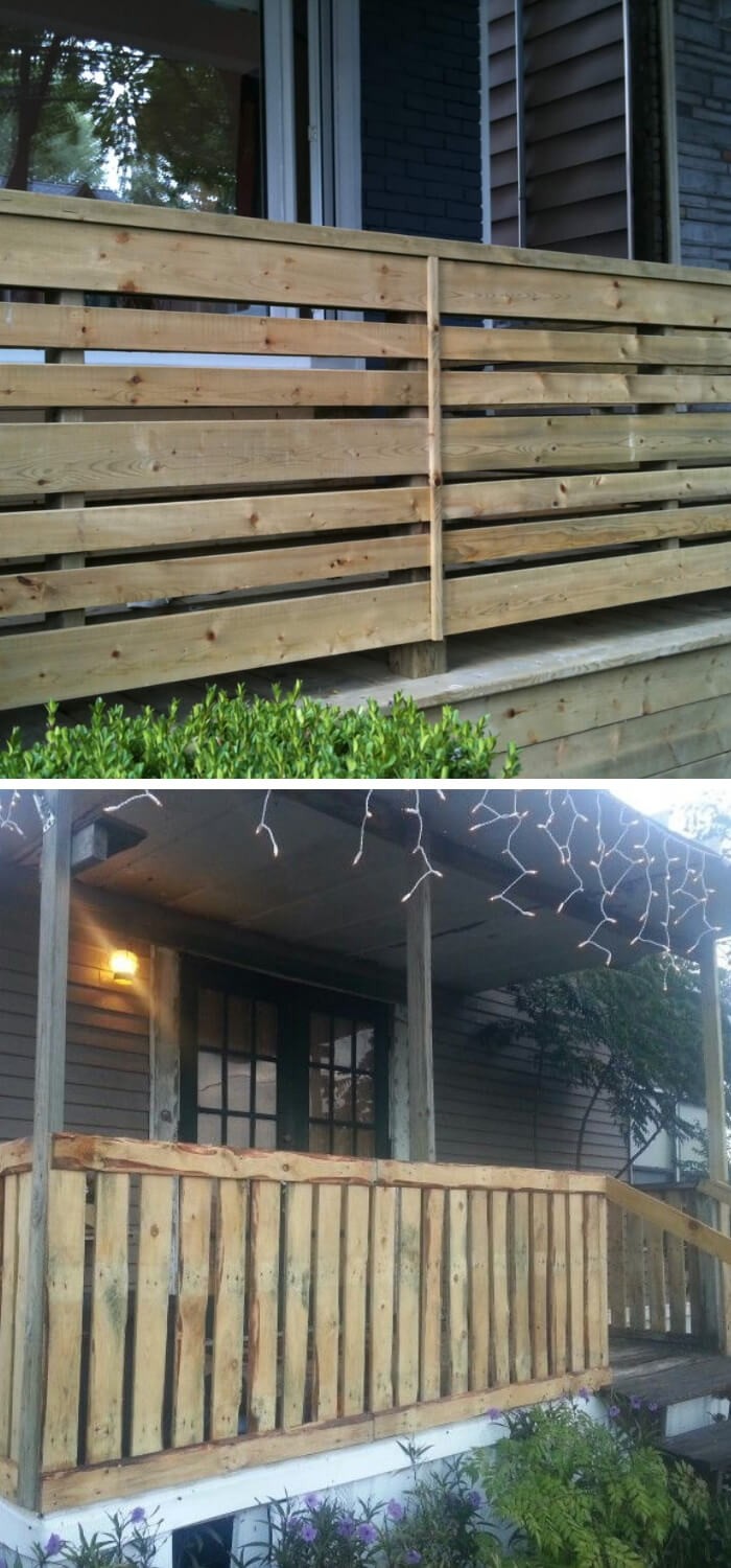 Recycled Pallets Railing