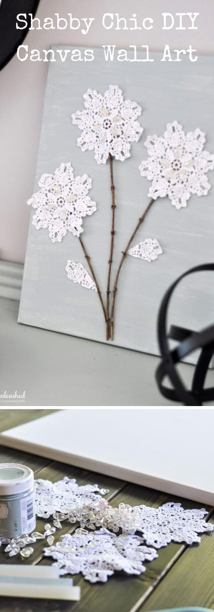 DIY vintage Shabby Wall Art