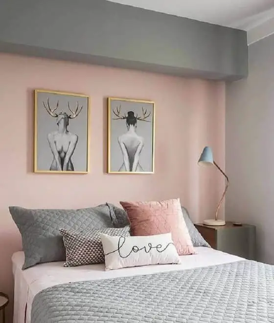 Pink and gray