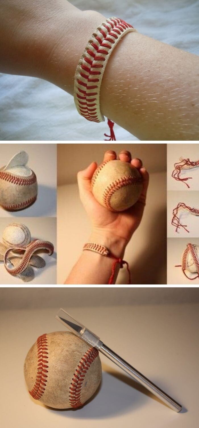 Baseball String Bracelet