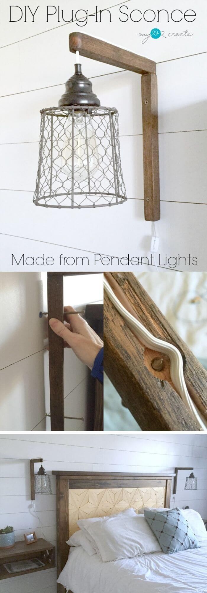 #10. Rustic pendant light